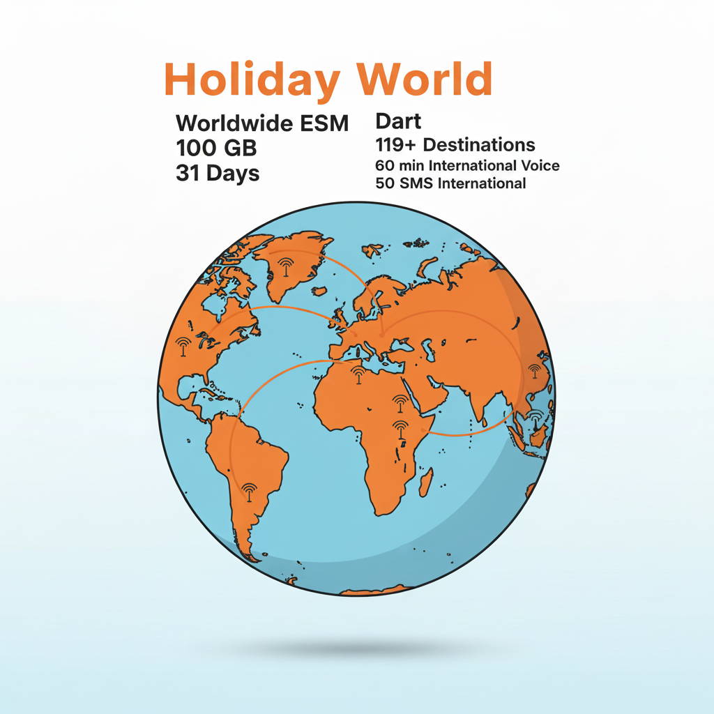 eSIM Holiday World 100GB