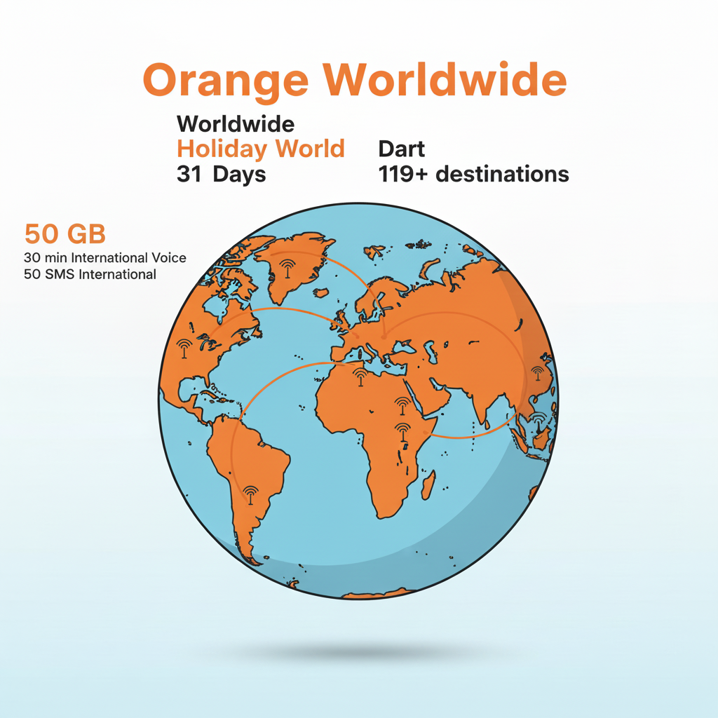 eSIM Holiday World 50GB