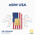 eSIM USA - GB Illimitati fino a 30 giorni