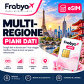 Frabya eSIM Multi-regione — piani dati e durate selezionabili