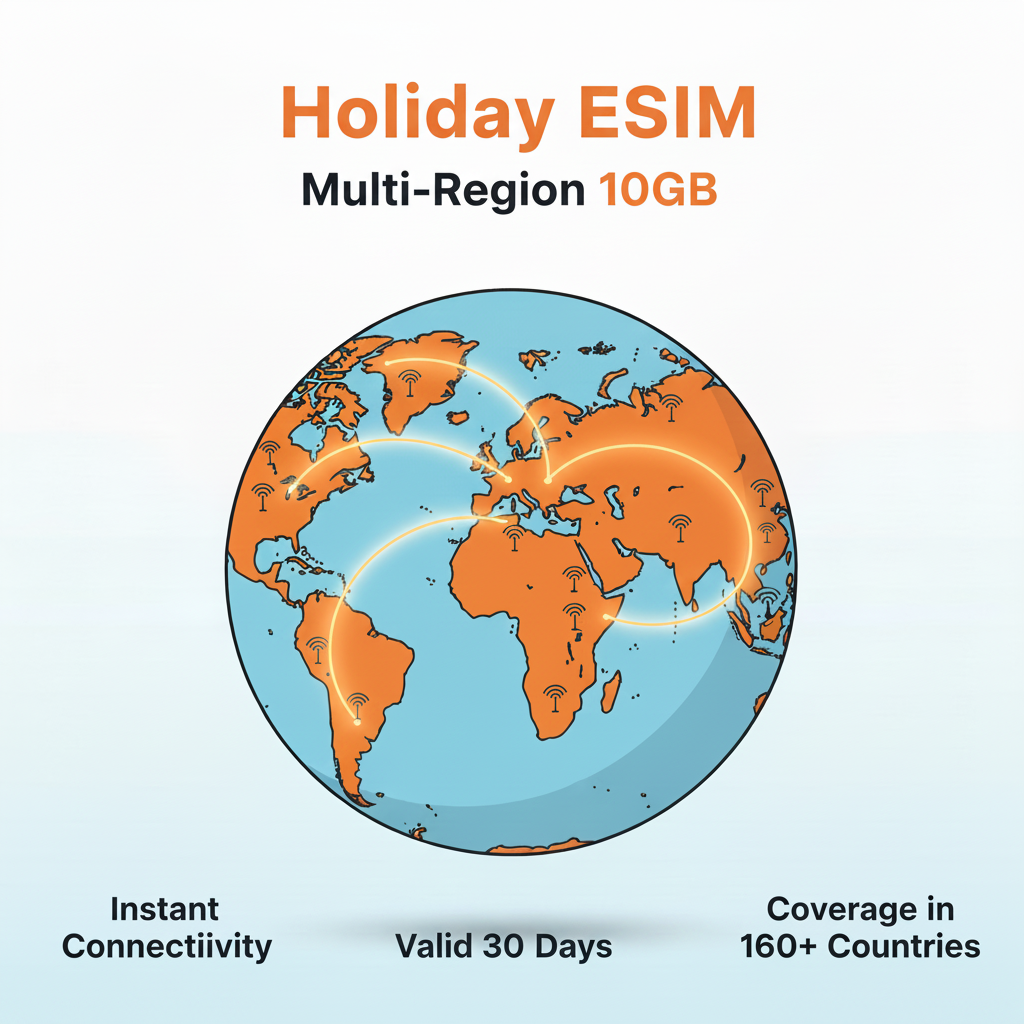 Holiday eSIM Multi-Region 10GB