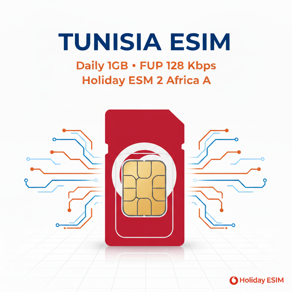 Holiday eSIM 2 Africa A — Tunisia