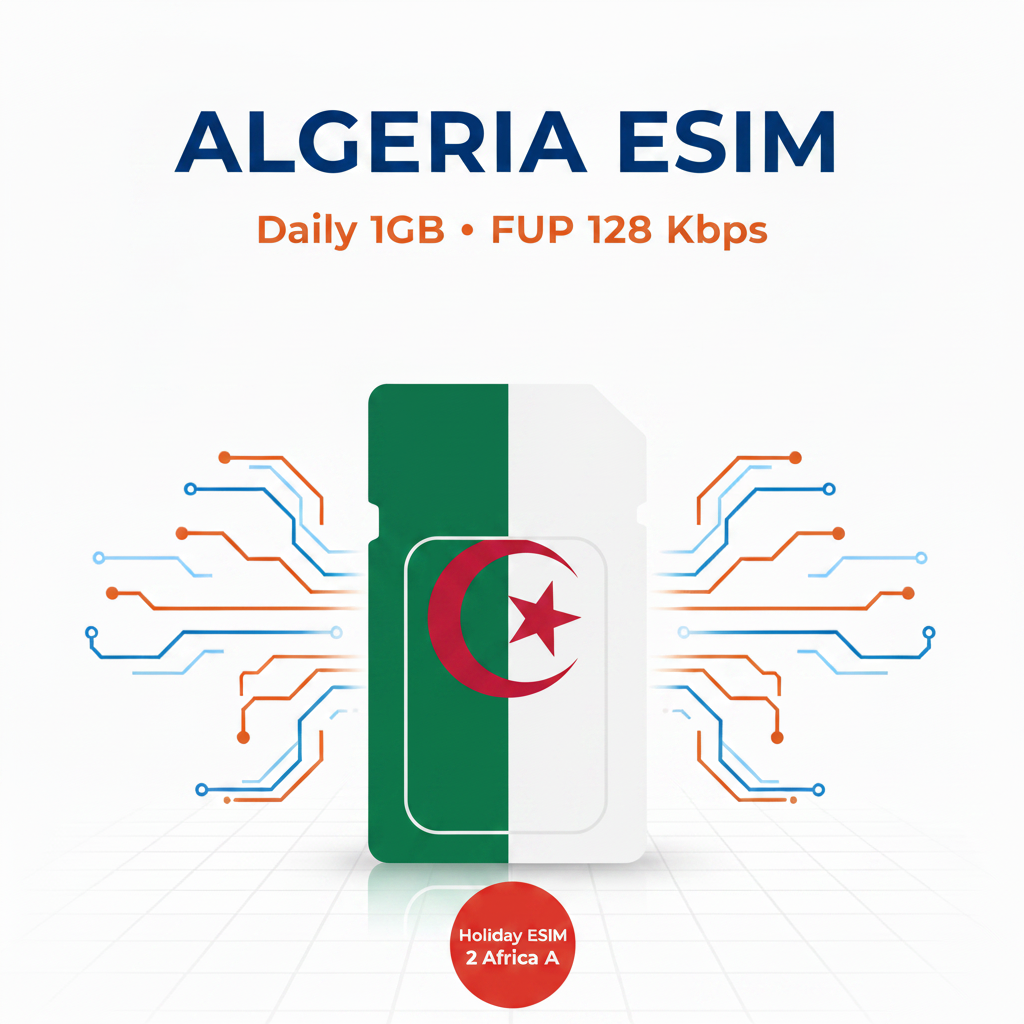 Holiday eSIM 2 Africa A — Algeria