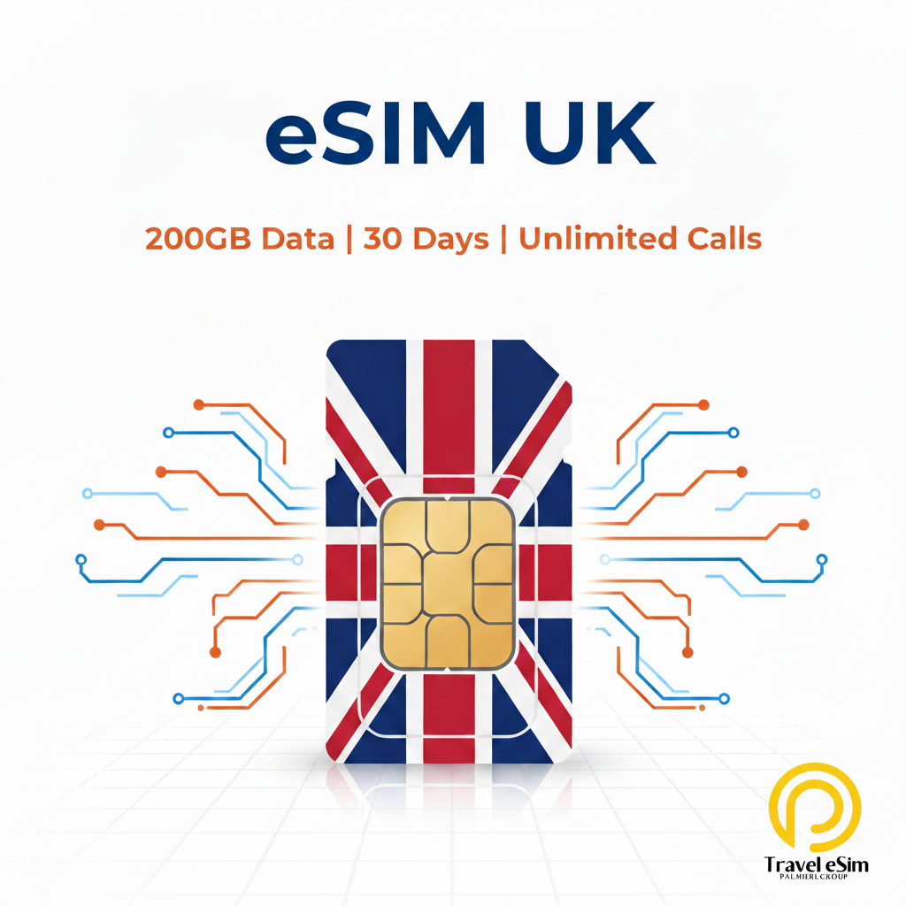 eSIM UK 200GB 30 Days - AIO20