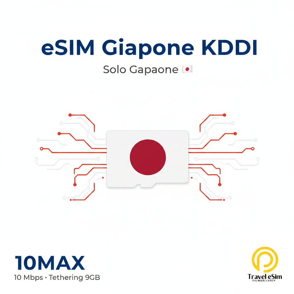 eSIM Giappone KDDI - Piano 10MAX