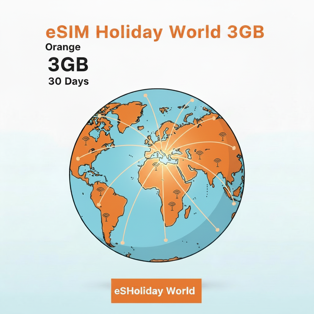 eSIM Holiday World 3GB – 30 Days | Orange