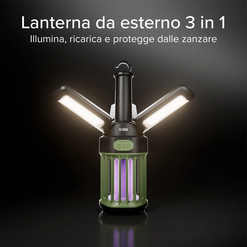Lanterna SBS Wild Gear - Gancio pieghevole integrato