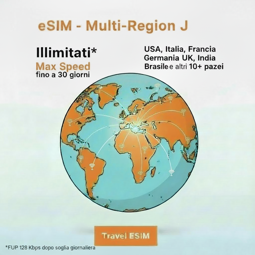 eSIM Multi-Region J Illimitati - Max Speed