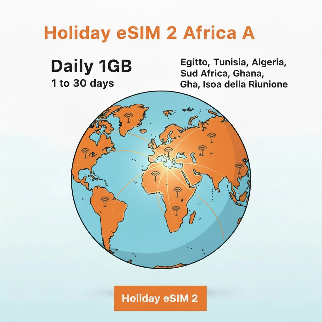 Holiday eSIM 2 Africa A — Daily 1GB