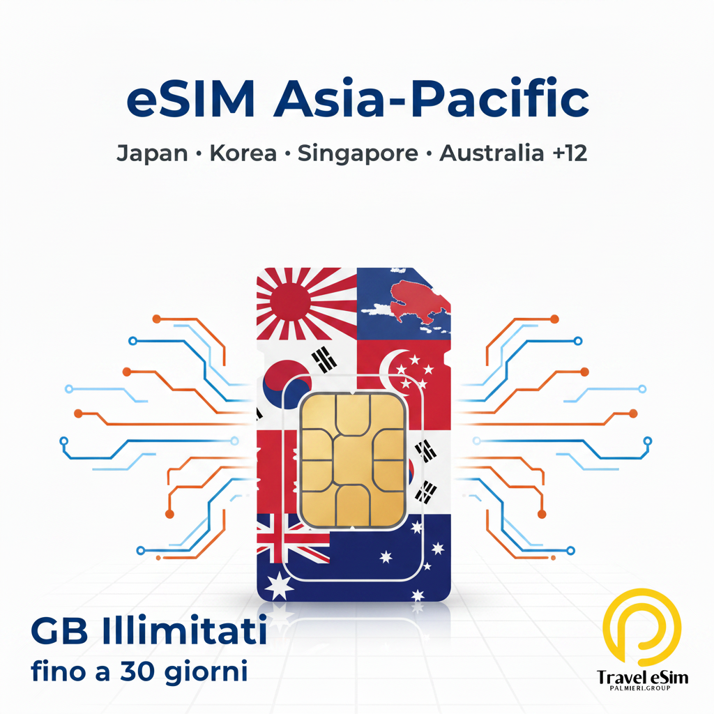 eSIM Asia-Pacific - GB Illimitati fino a 30 giorni