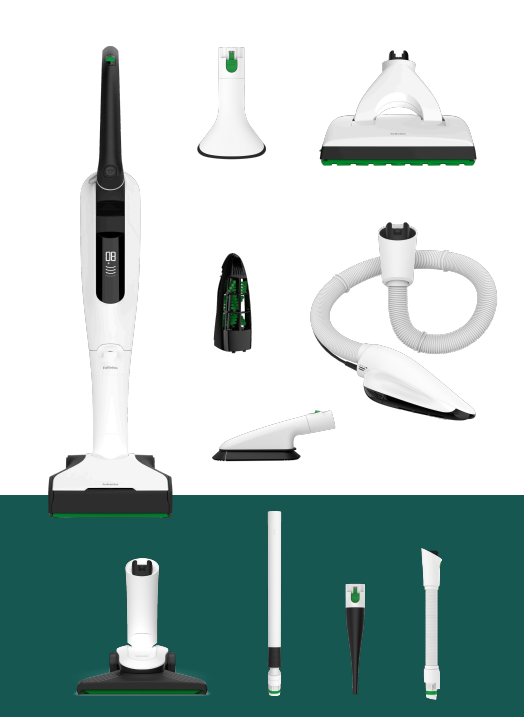 Folletto Combinazione A — sistema completo con tutti gli accessori