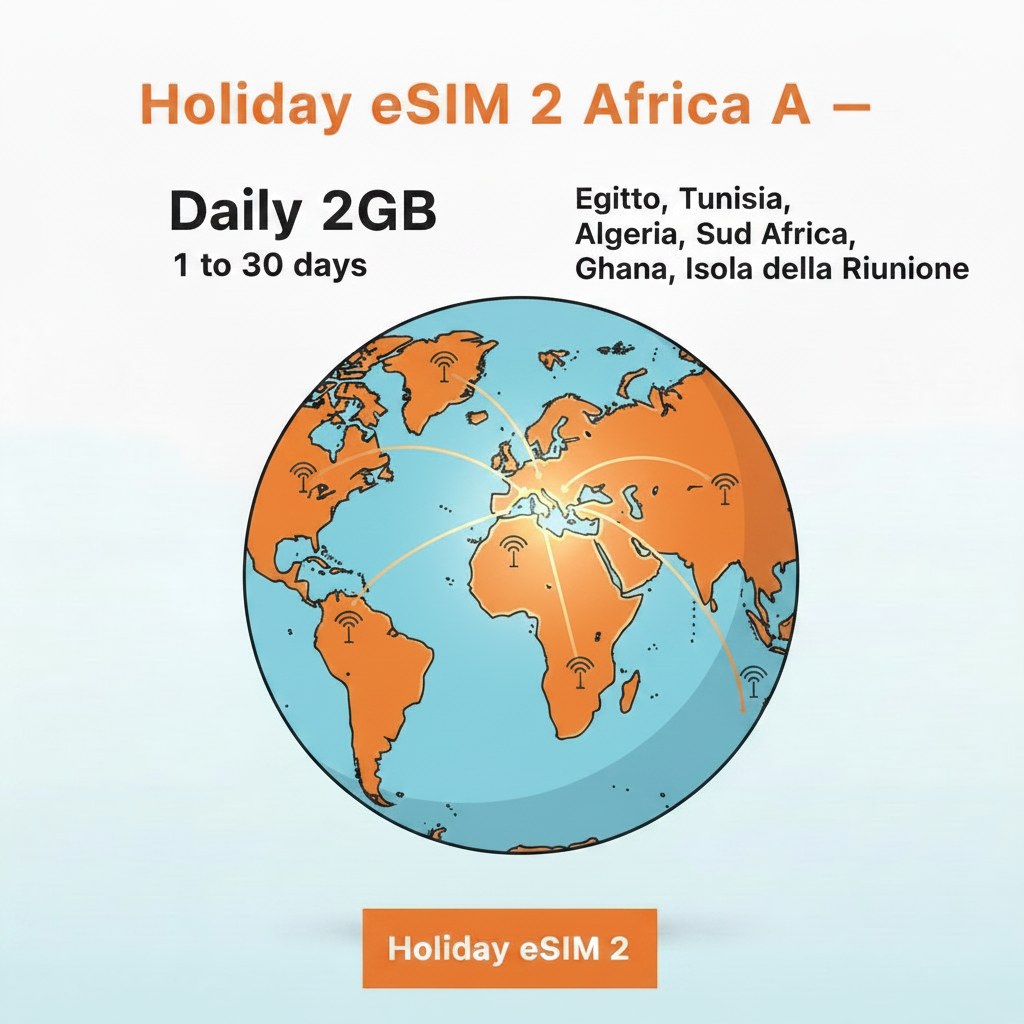Holiday eSIM 2 Africa A — Daily 2GB