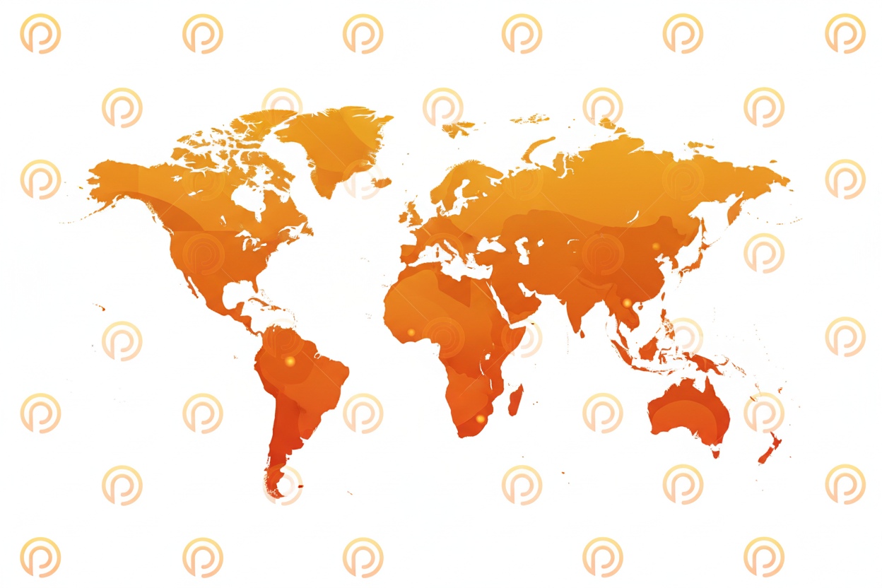 Mappa elegante — filigrana colorata logo